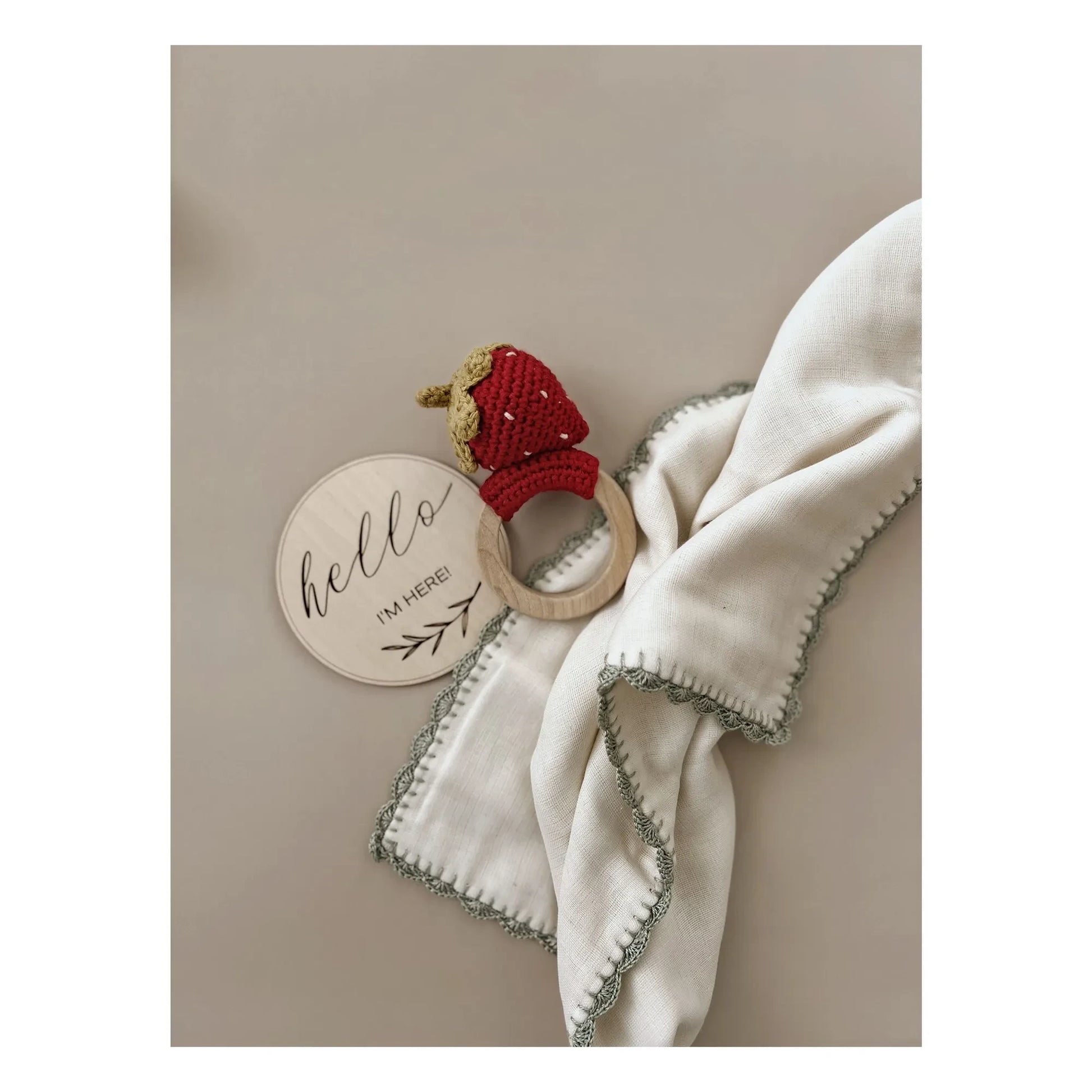 Patti Oslo - Teething ring Strawberry | Red