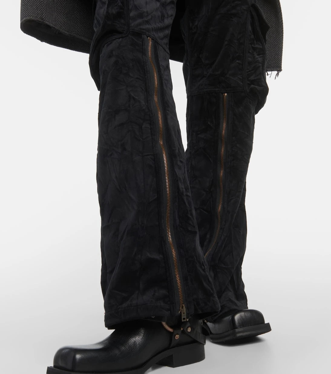 Acne Studios - Mid-rise velvet cargo pants