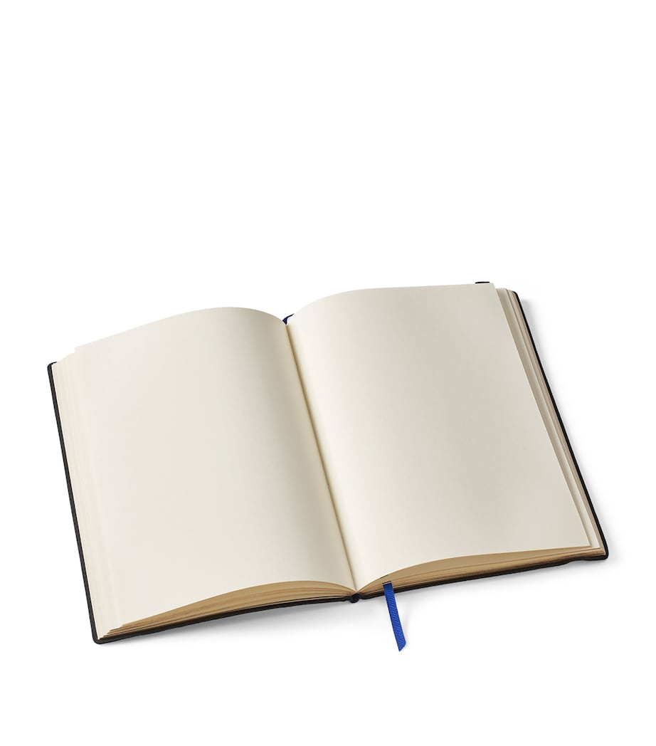 Grained Leather Bound A5 Notebook