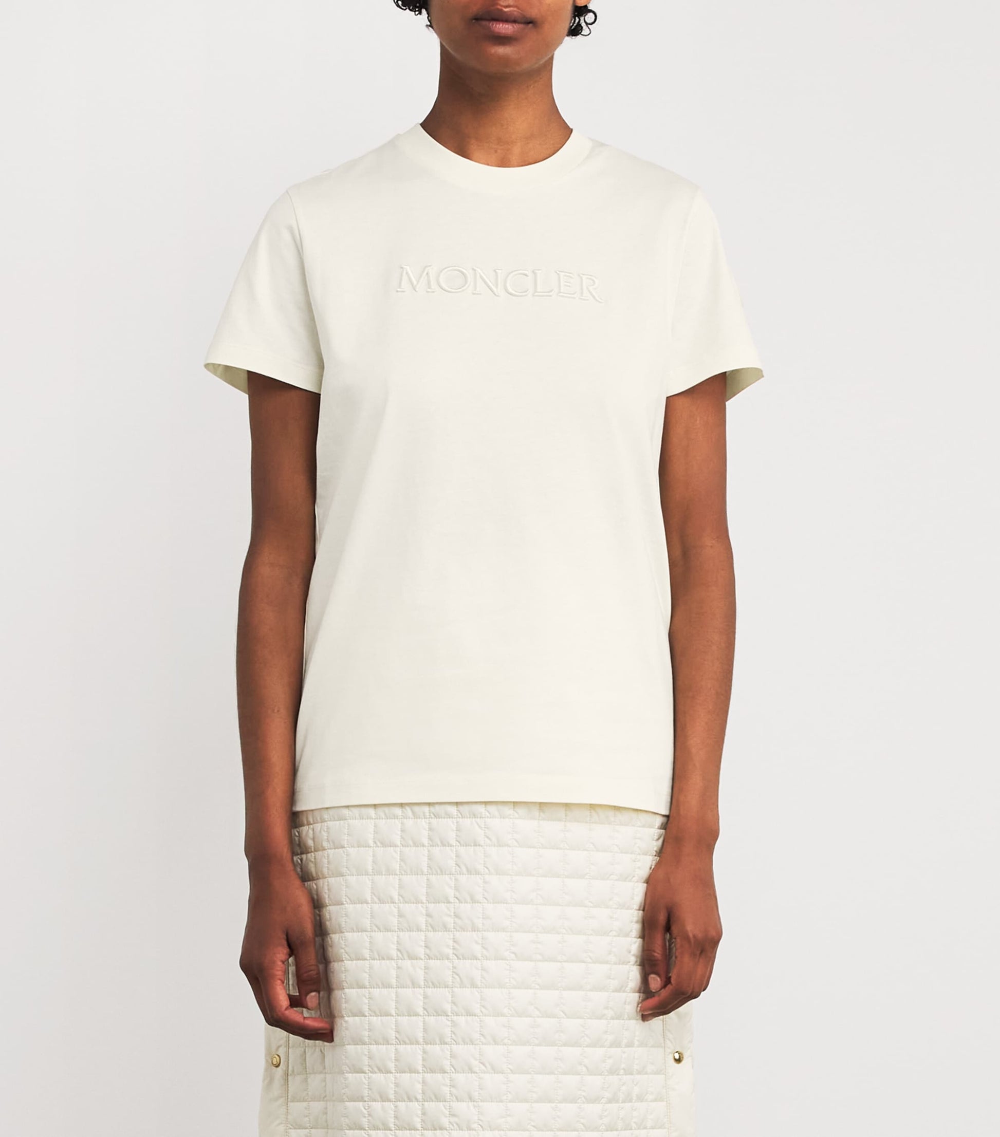 White Cotton Logo T-Shirt