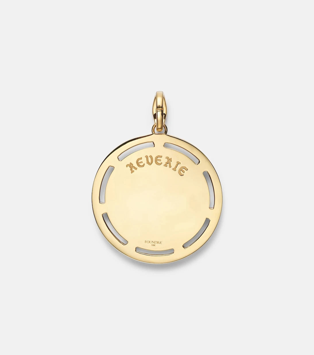 FoundRae - Reverie Oversized 18k gold pendant with diamonds