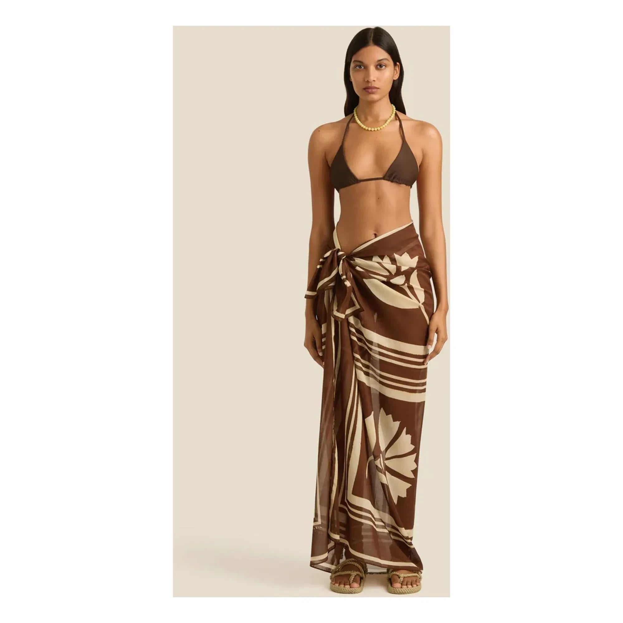 Soleil Soleil - Clove Coconut sarong | Brown