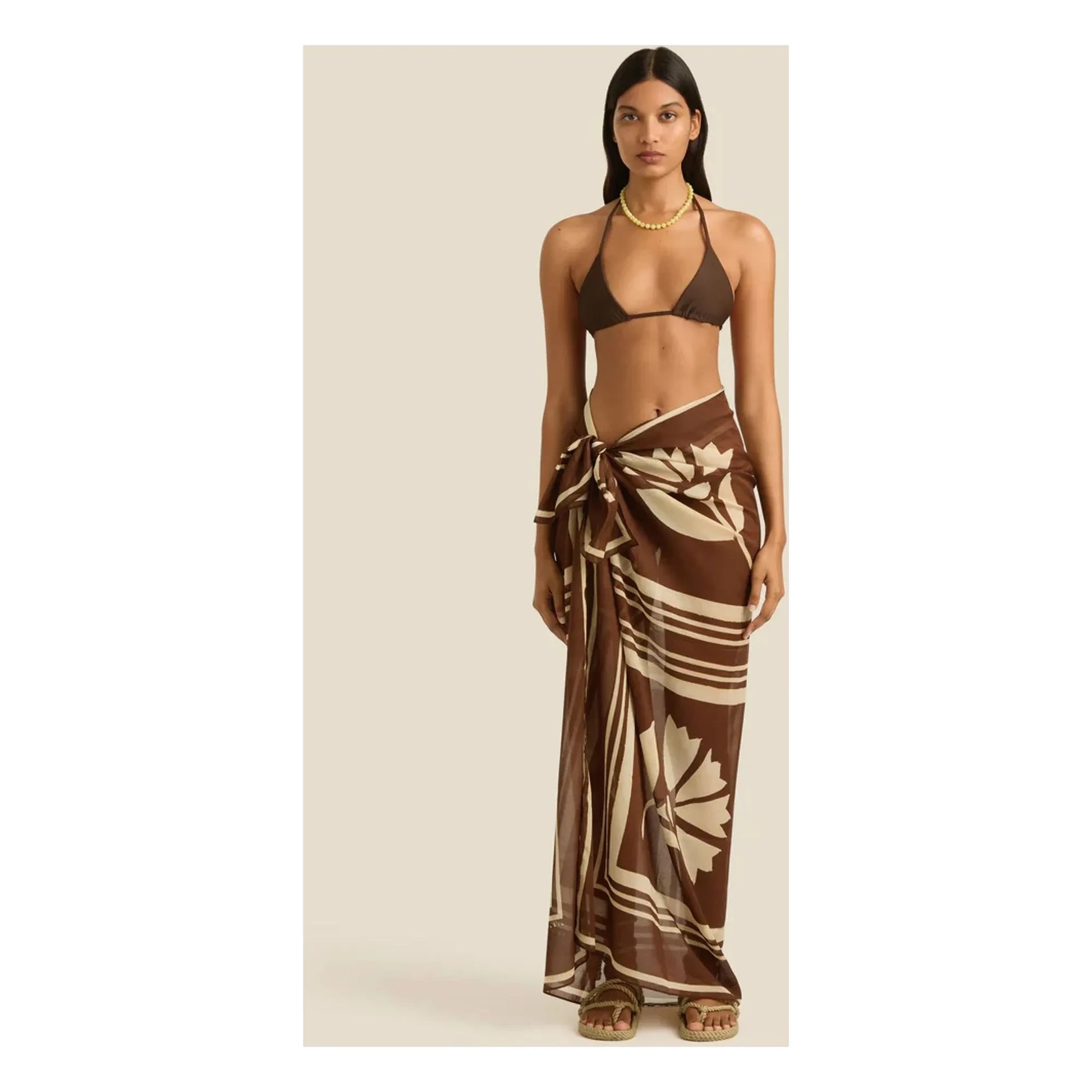 Soleil Soleil - Clove Coconut sarong | Brown