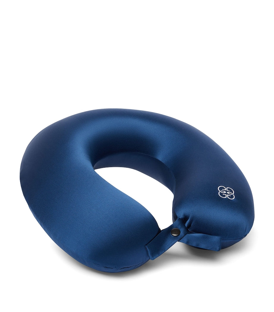 Mulberry Silk-Memory Foam Neck Travel Pillow (30cm x 30cm)
