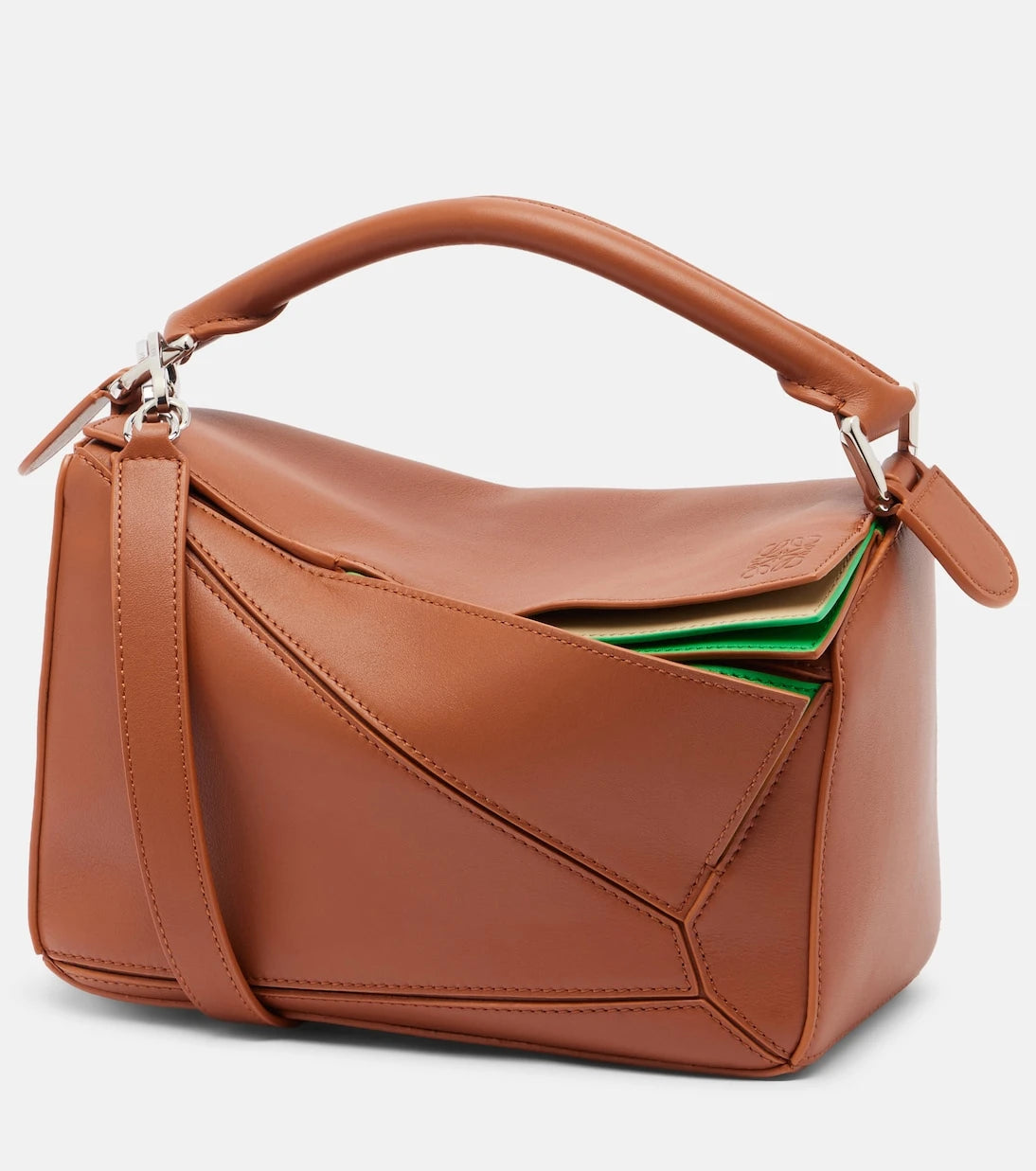 Loewe - Puzzle Small layered top-handle bag
