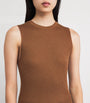 Johnstons Of Elgin Brown Superfine Cashmere Tank Top