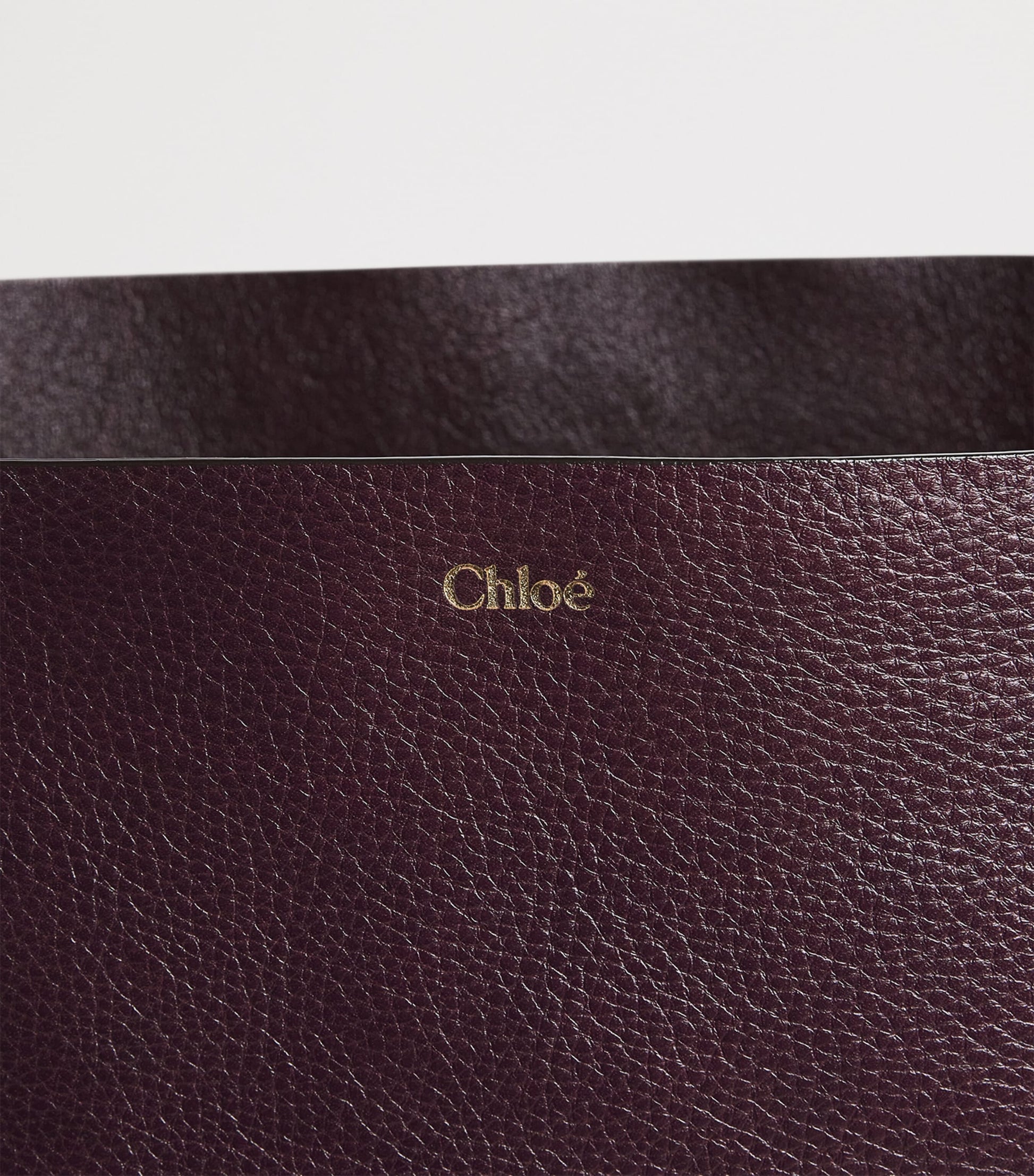 Large Leather Spin Tote Bag