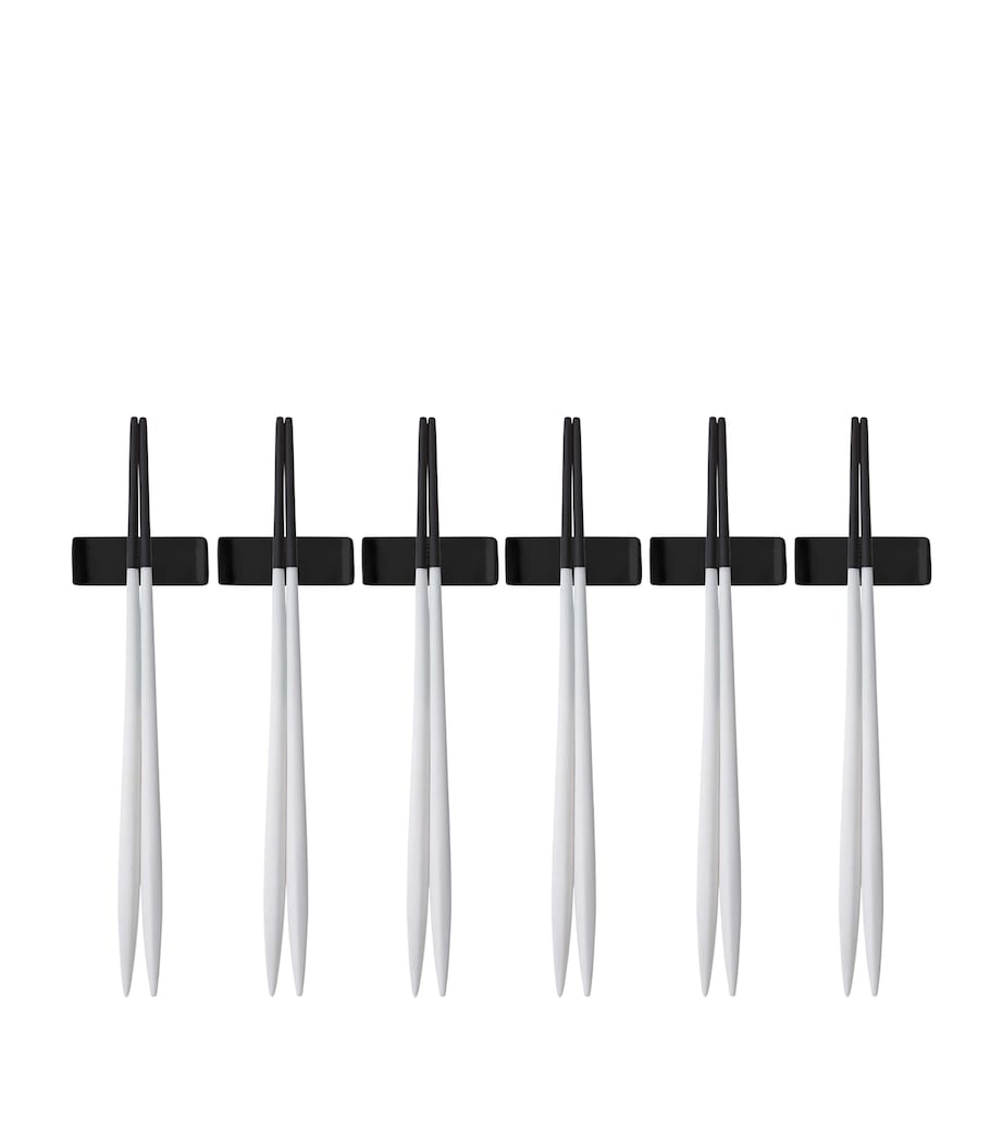 Set of 6 Stainless Steel Ares Chopsticks