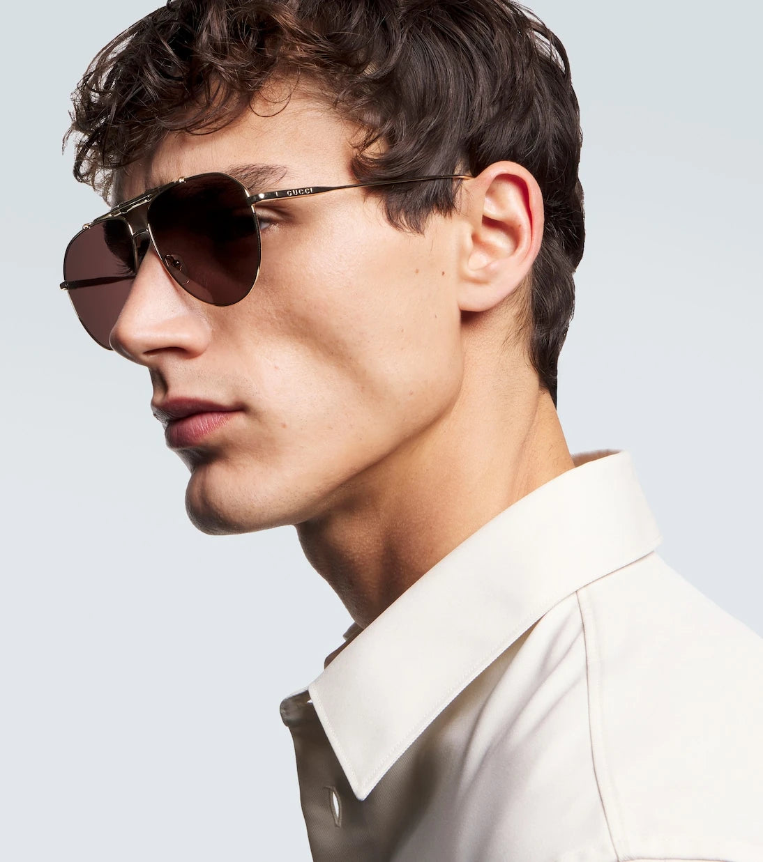 Gucci - Bamboo aviator sunglasses