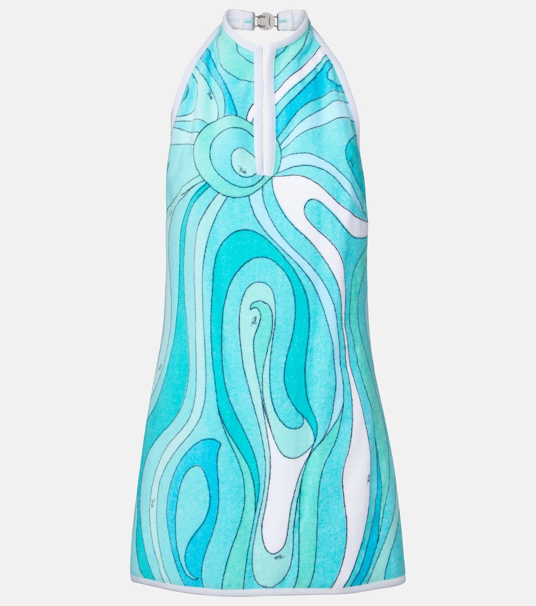 Pucci - Iride halterneck cotton terry minidress