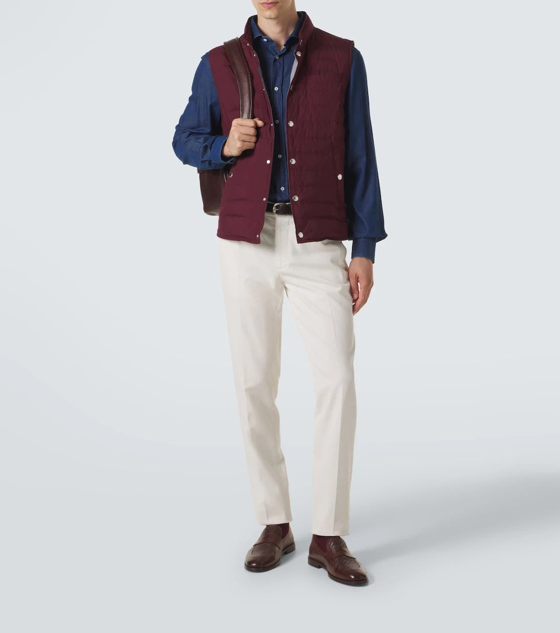 Brunello Cucinelli - Cotton gabardine slim pants