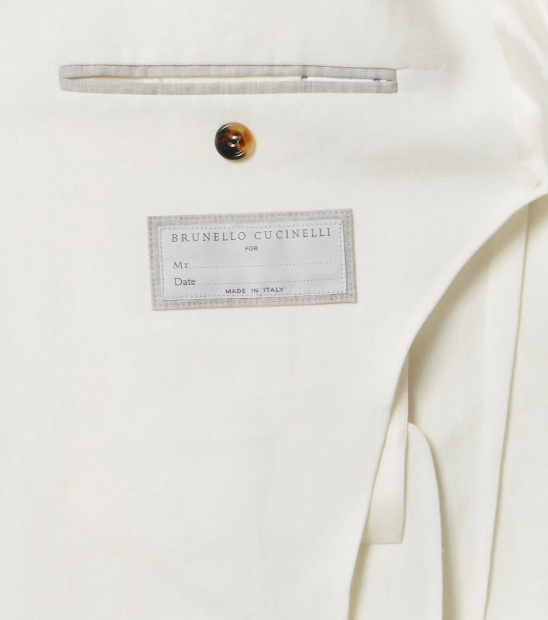 Brunello Cucinelli - Single-breasted linen blazer