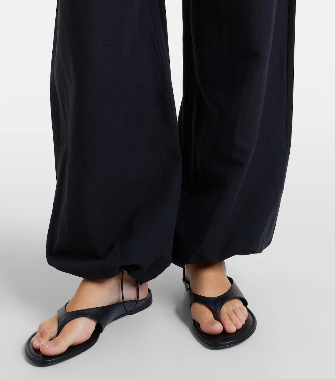 Vince - Cotton, rayon, and linen balloon pants
