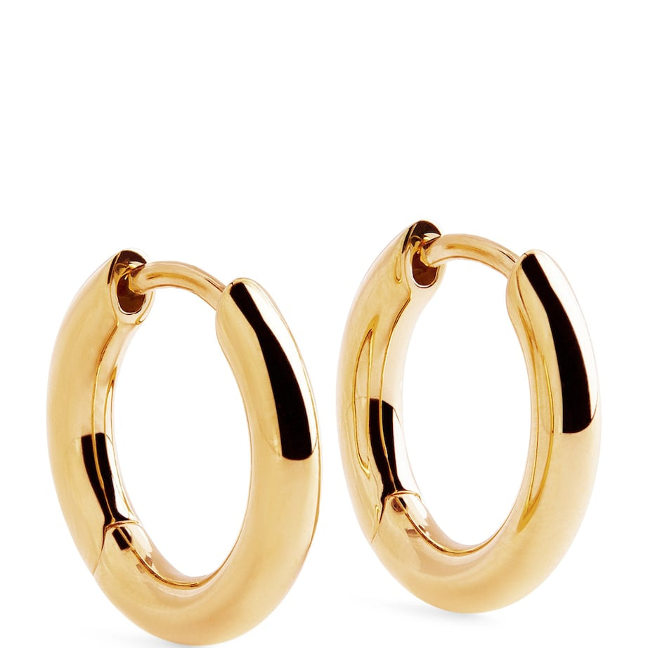 Tom Wood Small Gold-Plated Sterling Silver Hoop Earrings
