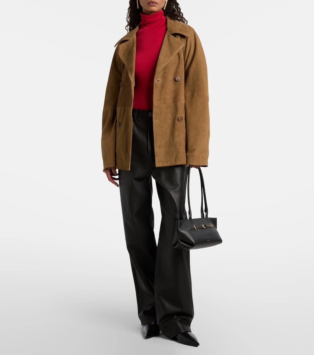 حقيبة كتف جلدية DeMellier - New York