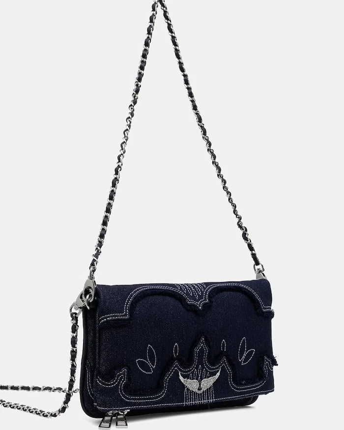 Zadig&Voltaire чанта crossbody дамска от деним