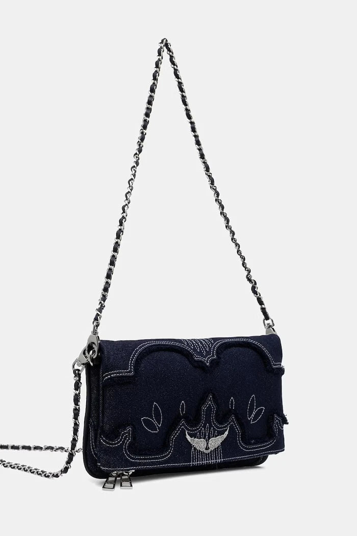 Zadig&Voltaire чанта crossbody дамска от деним
