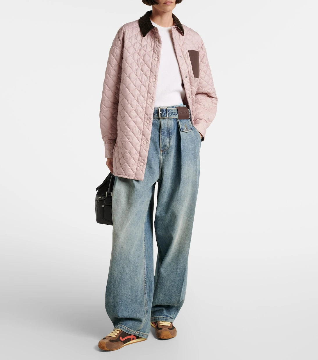 Loewe - Anagram kapitone deri şeritli ceket
