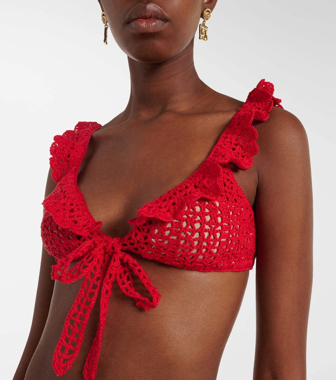 Anna Kosturova - Brigitte crochet cotton bra top