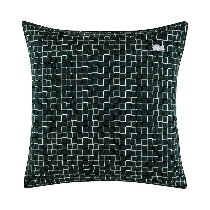 Lacoste L BLOCK Vert Pamuk Yastık Kılıfı 65 x 65 cm