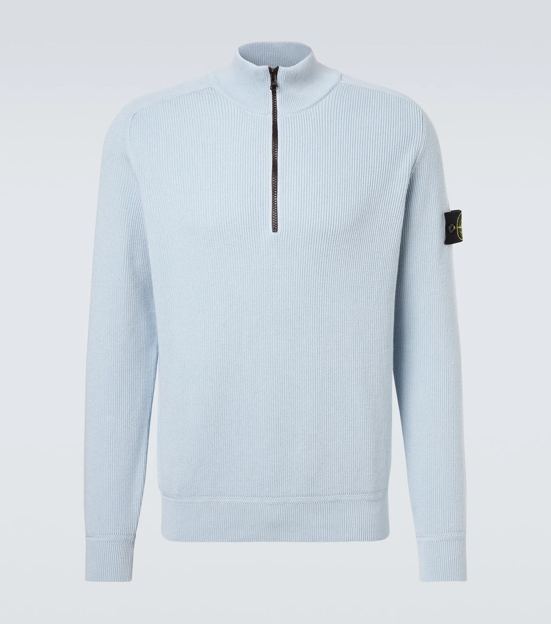 Stone Island - Pusula pamuklu yarım fermuarlı kazak