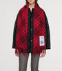 Red Cashmere Check Scarf