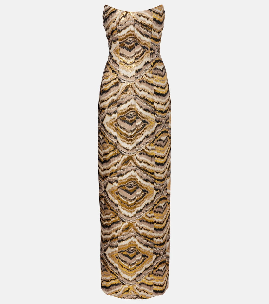 Markarian - Odessa paneled jacquard gown