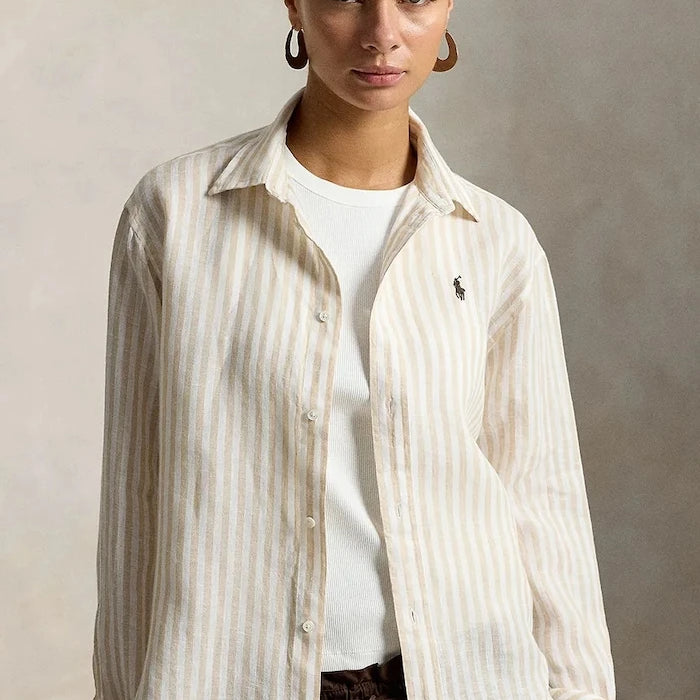 Polo Ralph Lauren Kadın Keten Gömlek LINEN-LSL-BFS