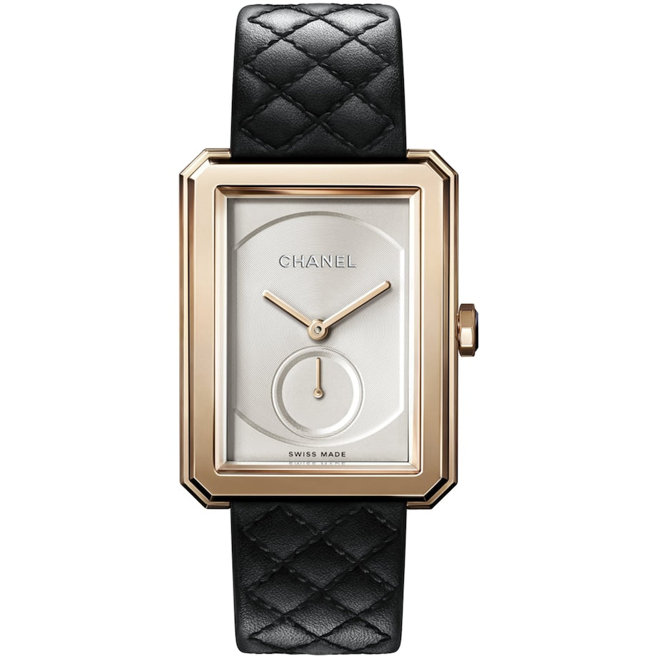 CHANEL Large Beige Gold BOY·FRIEND Watch 28.6mm