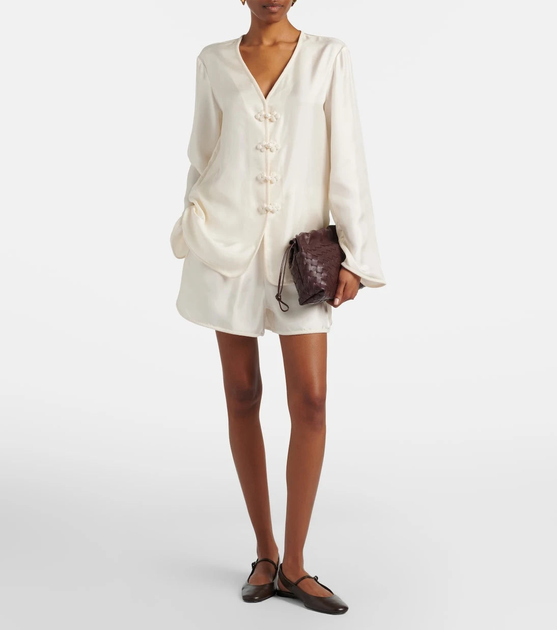 Róhe - Silk shorts
