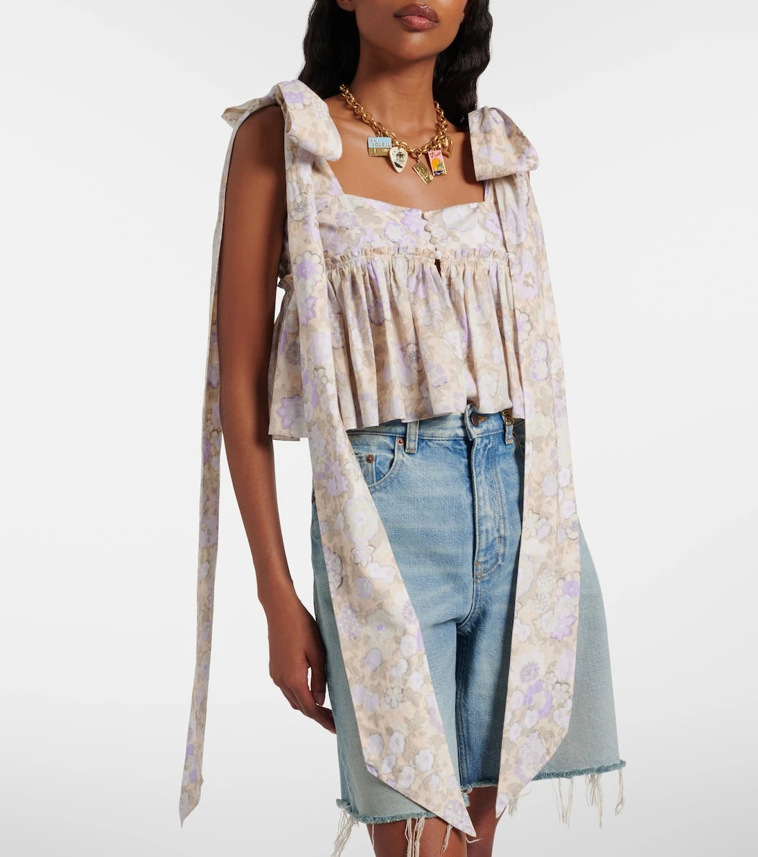 Chloé - Floral cotton top