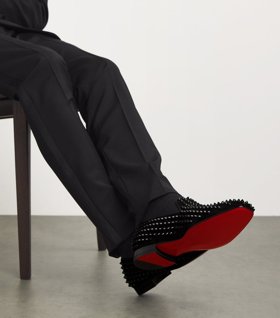 Dandelion Spikes Leather Loafers