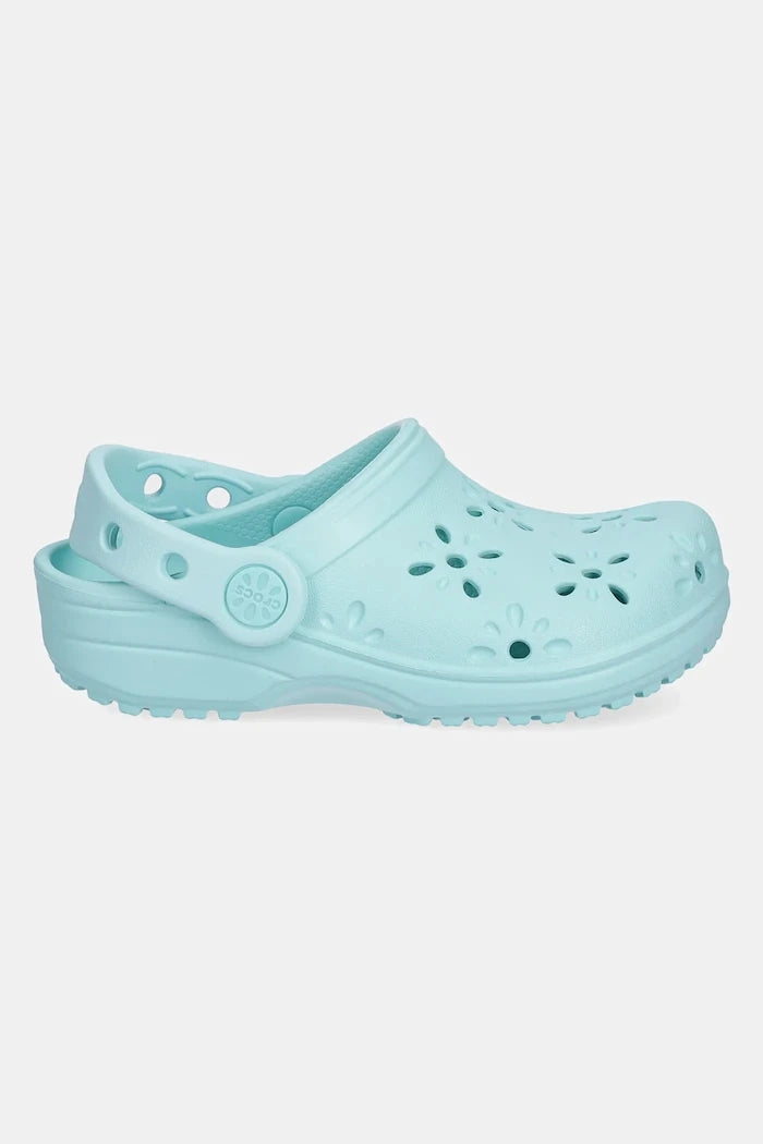 Crocs CLASSIC FLORAL CUT OUT CLOG KIDS