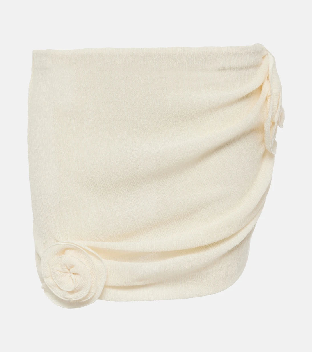 Magda Butrym - Floral-appliqué crêpe miniskirt