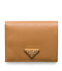 Prada Neutral Small Saffiano Leather Wallet