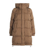 Weekend Max Mara Beige Down Water-Repellent Reversible Coat
