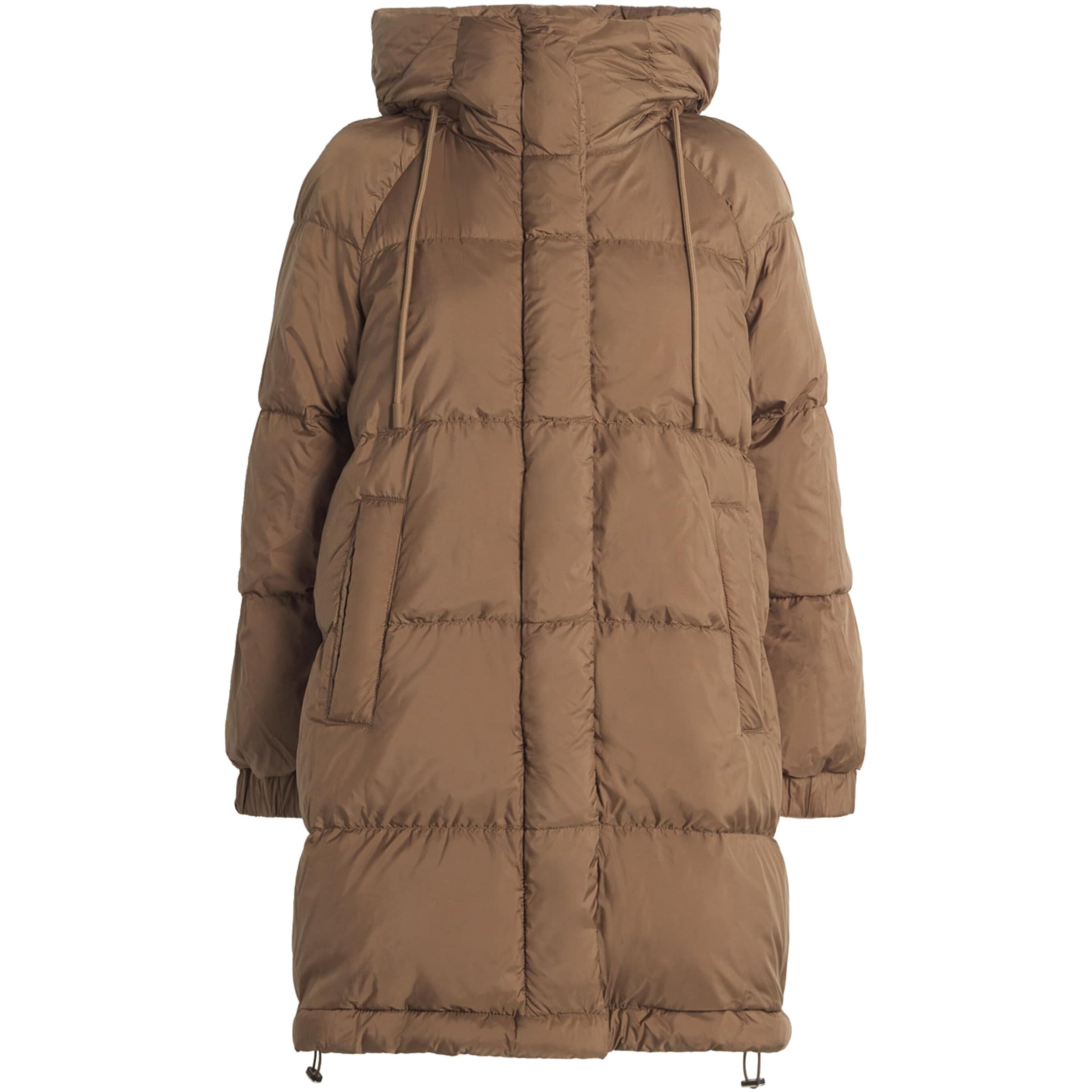 Weekend Max Mara Beige Down Water-Repellent Reversible Coat