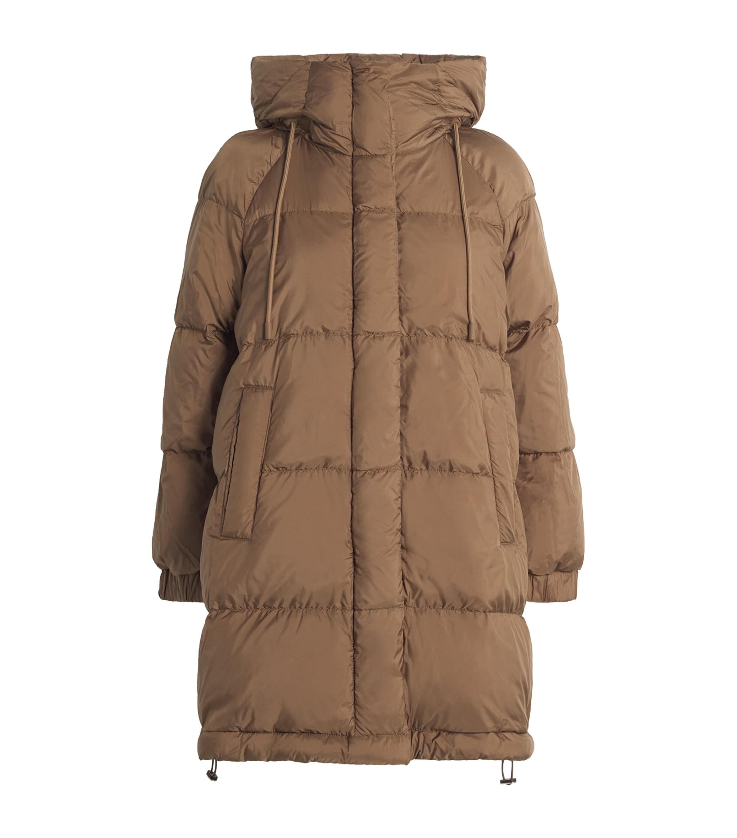 Weekend Max Mara Beige Down Water-Repellent Reversible Coat