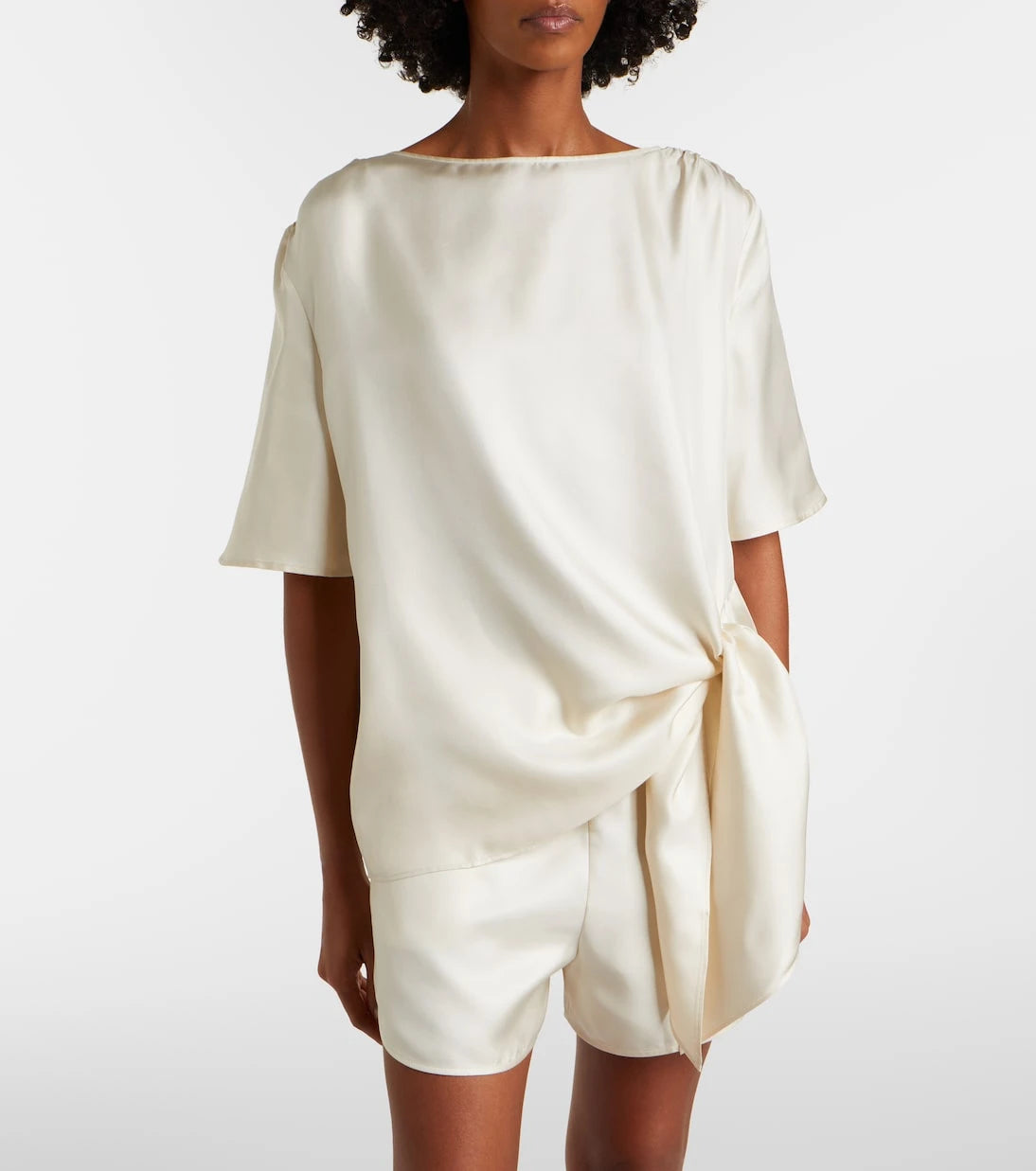 Loulou de Saison - Mano silk satin top