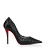 Christian Louboutin Miss Z Leather-Strass Pumps 100