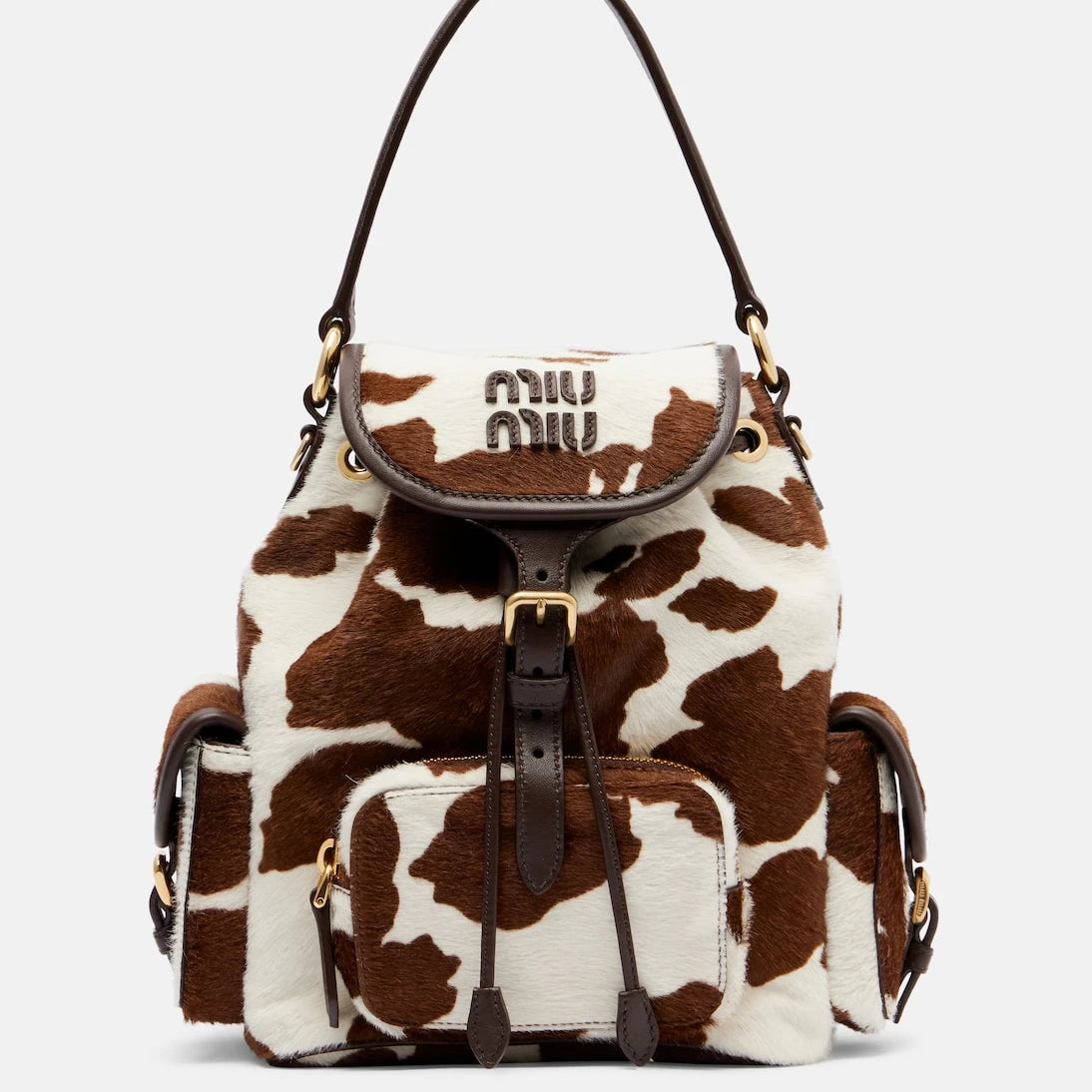 Miu Miu - Cow-print calf hair backpack