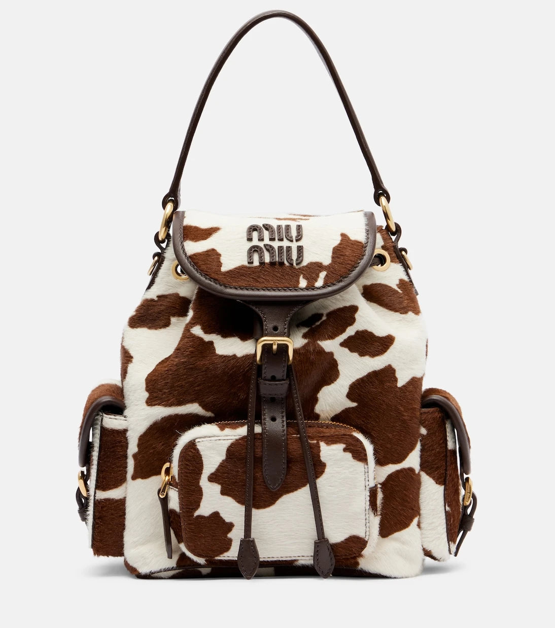 Miu Miu - Cow-print calf hair backpack