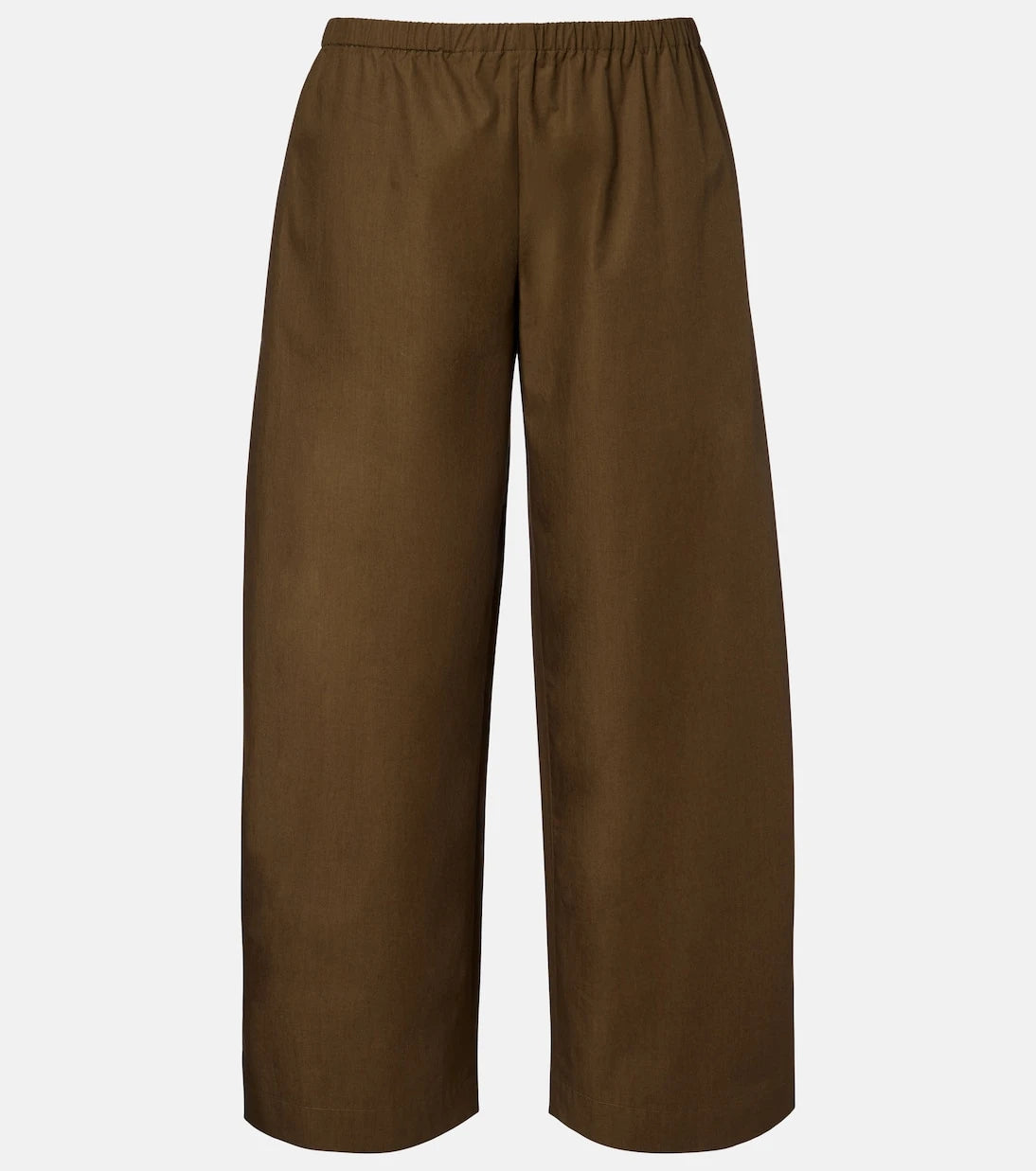 Khaite - Roma cotton poplin wide-leg pants