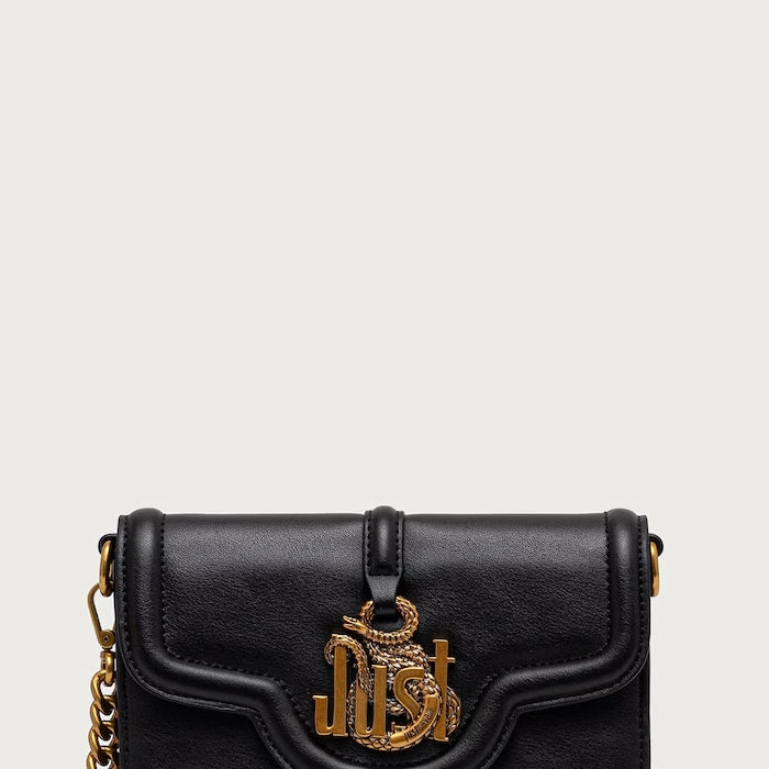 Just Cavalli suni deri kadın crossbody çanta