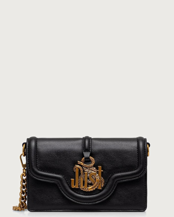 Just Cavalli suni deri kadın crossbody çanta