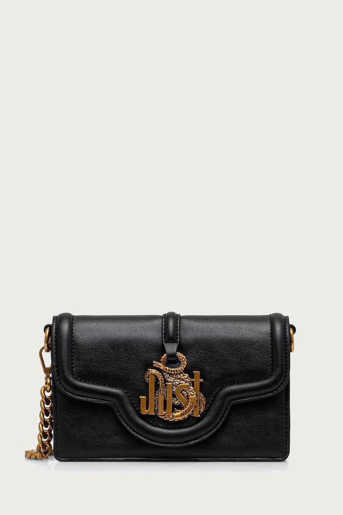 Just Cavalli suni deri kadın crossbody çanta