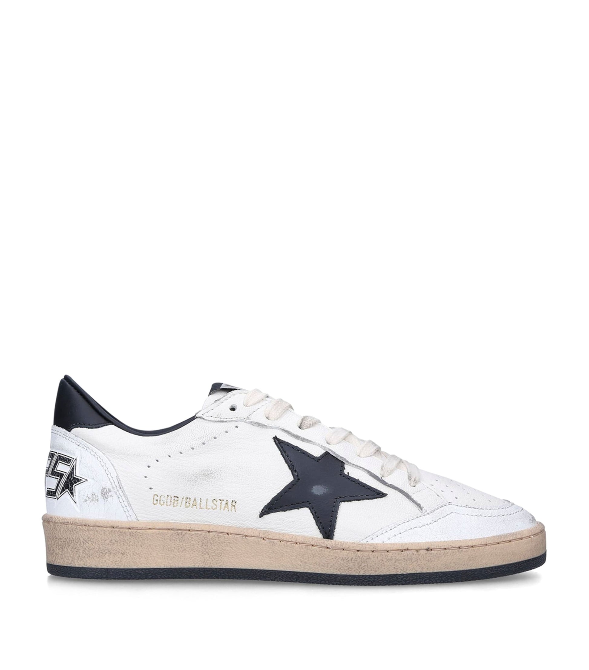 White Leather Ball Star Sneakers