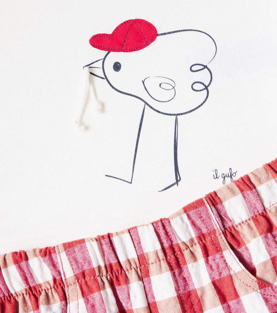 Il Gufo - Baby printed T-shirt and shorts set