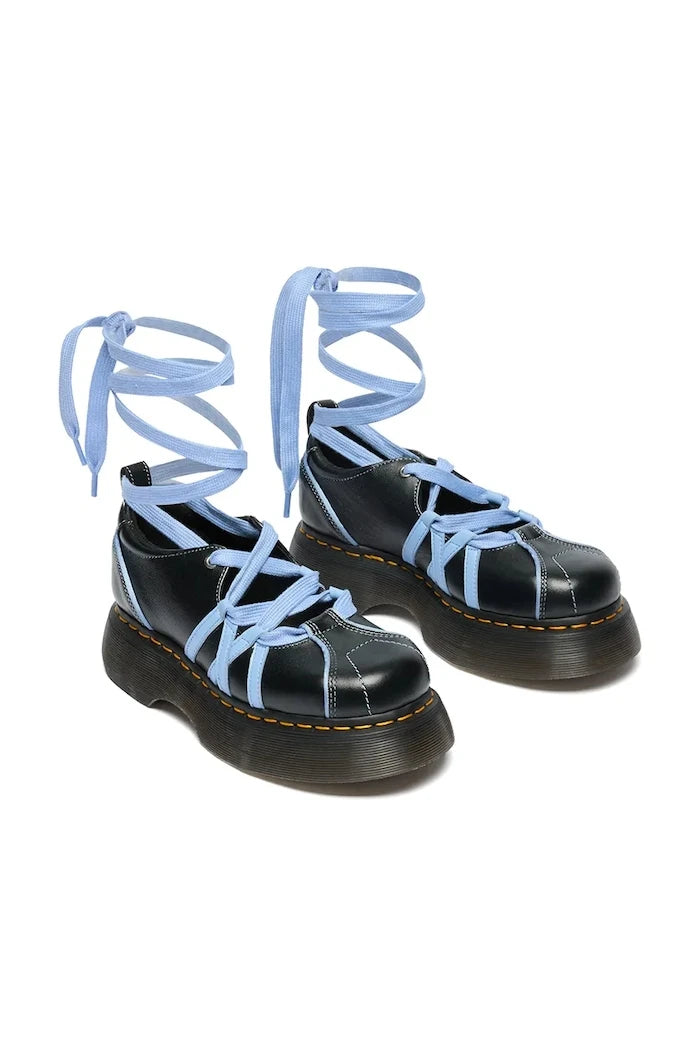 Dr. Martens балеринки от кожа Buzz Ballerina Lace Up Shoe