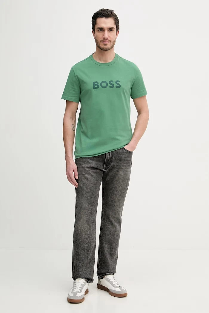 BOSS erkek pamuklu T-Shirt RN